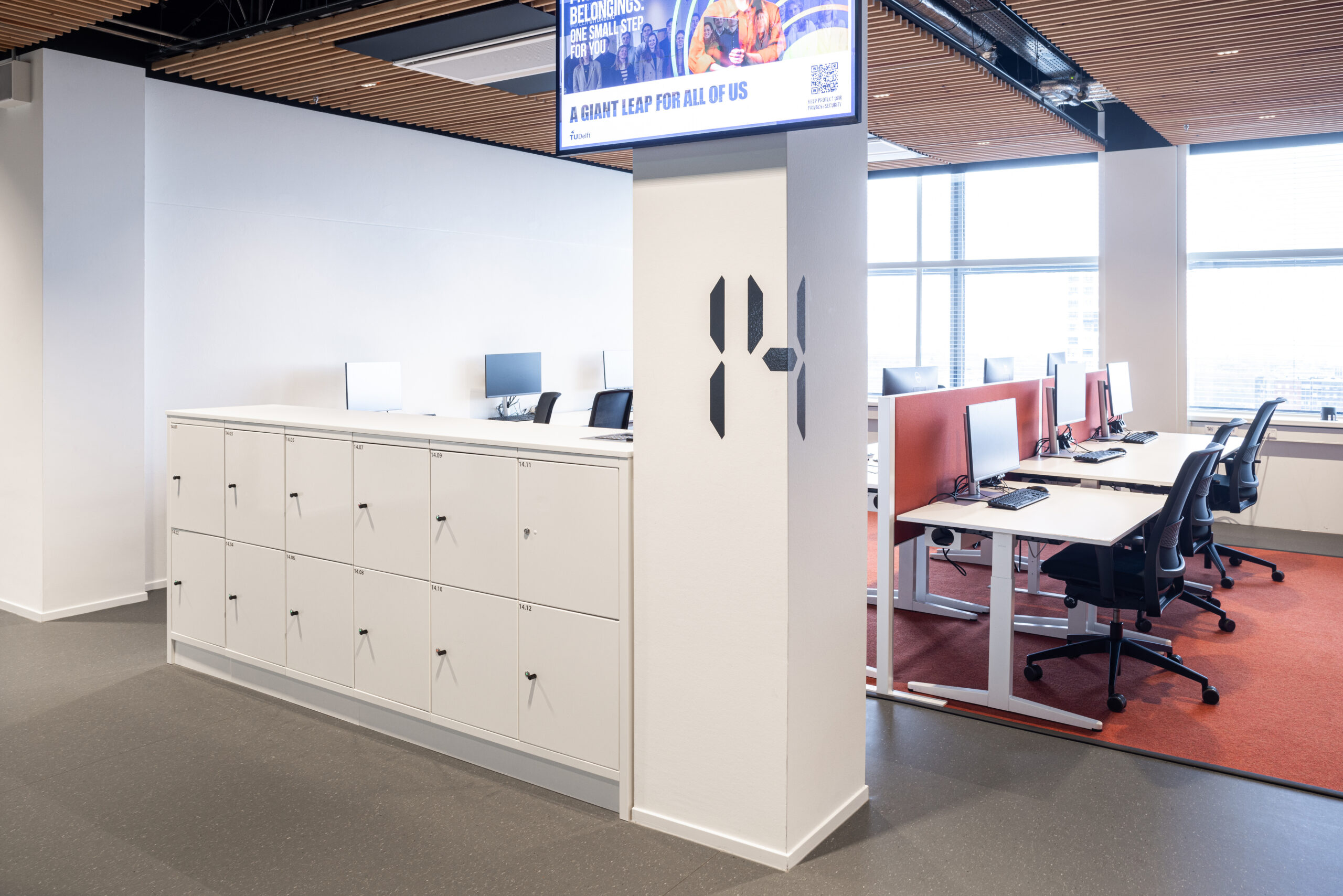 Circulaire lockers op TU Delft